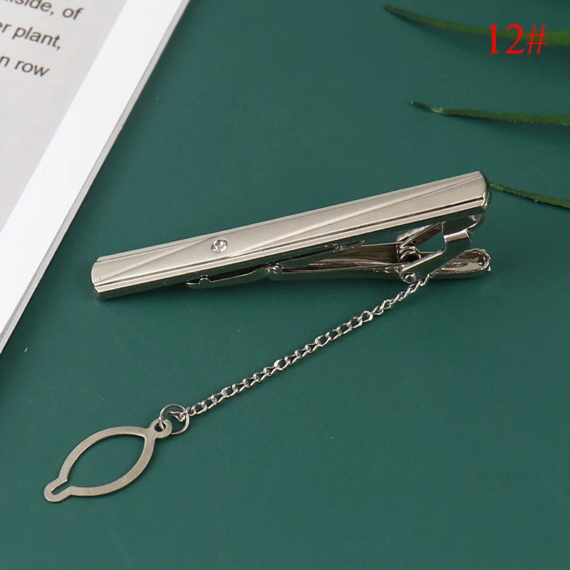 New Tie Clip Fashion Style Necktie Men Metal Simple Bar Clasp Practical Bowtie Clasp Tie Pin for Mens Gift Accessories