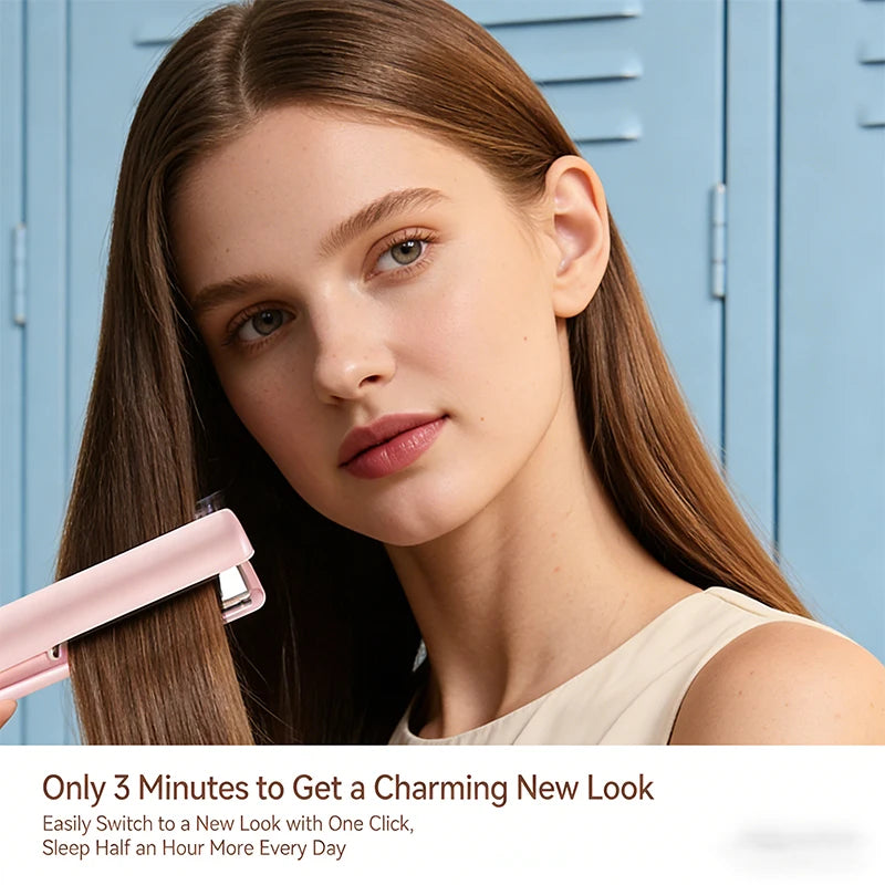 Hair Straightener Curling Iron Curler Rotating Hair Dryer Brush Tymo Styling Tool Beauty Salon Supplie Mini Crimping Hair Iron