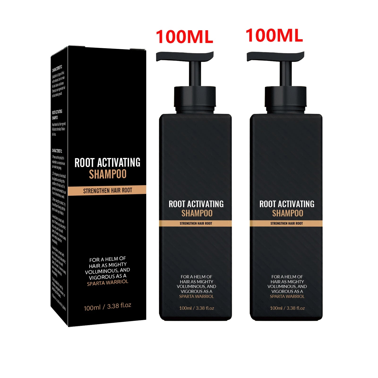 2pcs Anti Baldness Shampoo Thickening Shampoo Root Activator Shampoo Nourish Hair Regrowth for Thinning Hair & Hair Loss Care