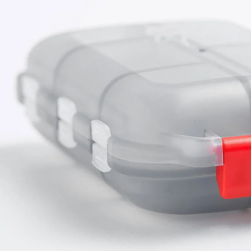 10 Compartments Travel Pill Organizer Pocket Portable Pill Storage Box Case Daily Pill Container or Purse Fish Oil Medicine