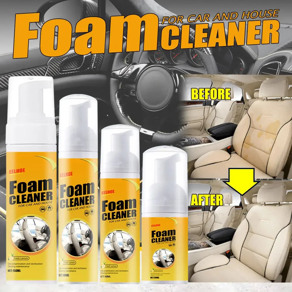 Multi-Purpose Foaming Cleaner Leather Cleaner Remover Spray Car Interior Household Stain Remover Car Cleaning Tools
