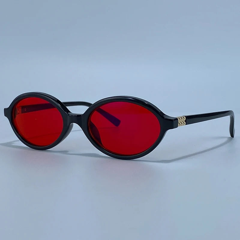 Anti Blue Light Oval Glasses For Better Sleep Men 2026 Red Tinted Lenses Computer Gaming Change Color Sunglasses Shades UV400