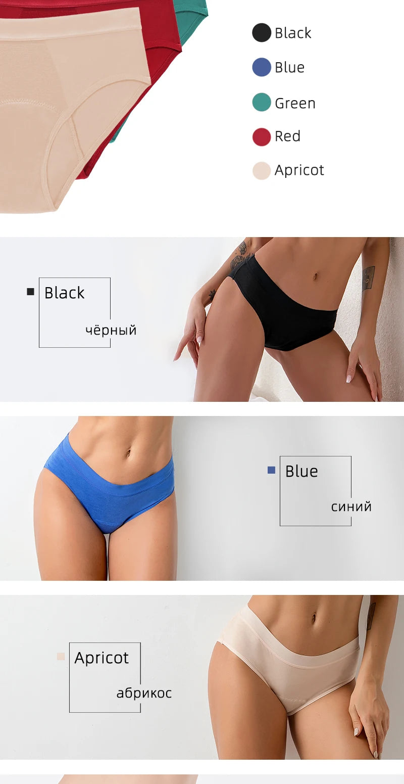 Period Underwear Heavy Flow Women 30ML Absorbent Leak Proof Panty Postpartum Pants Menstrual Panties Briefs