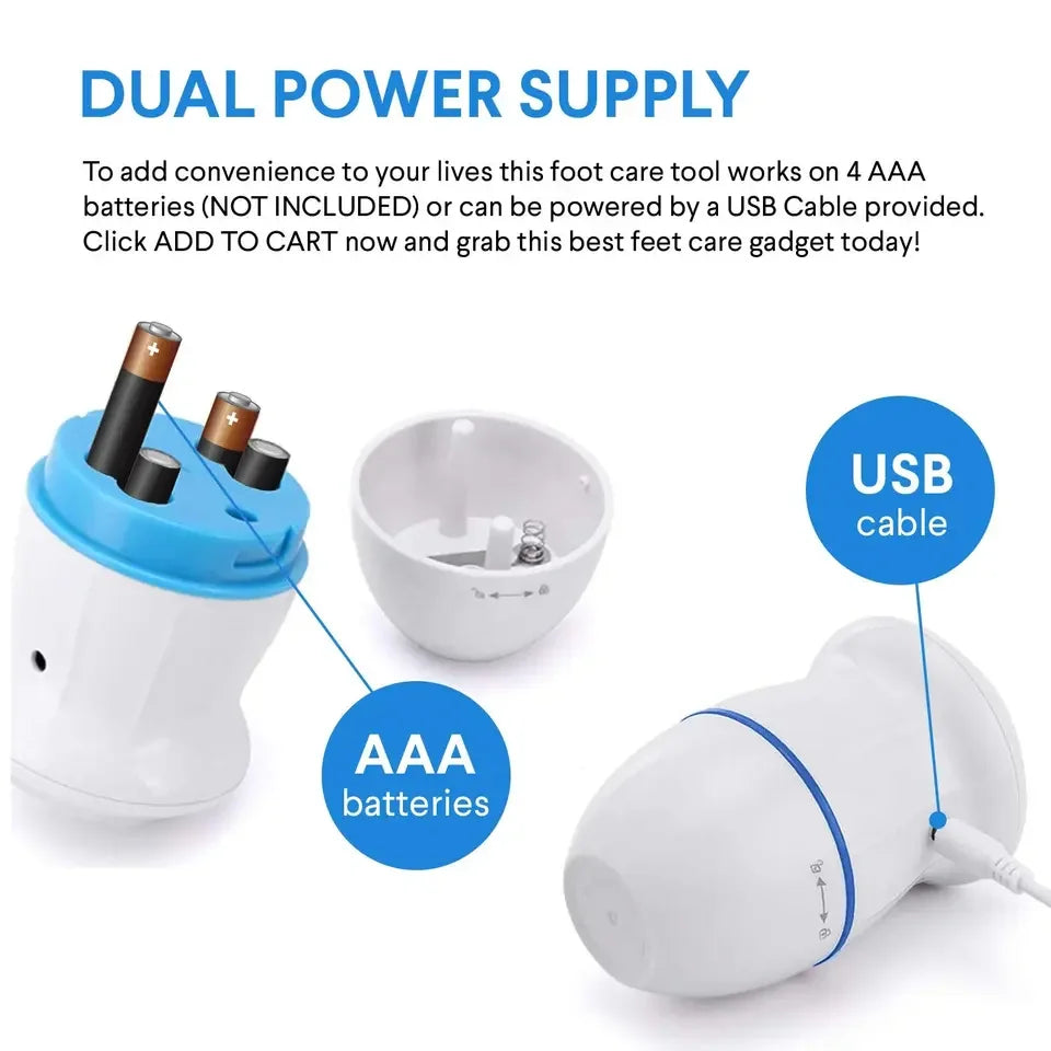 Electric Foot Grinder Foot Callus Remover Rechargeable Foot Files Clean Machine Feet Care Tools for Exfoliator Pedicure Device