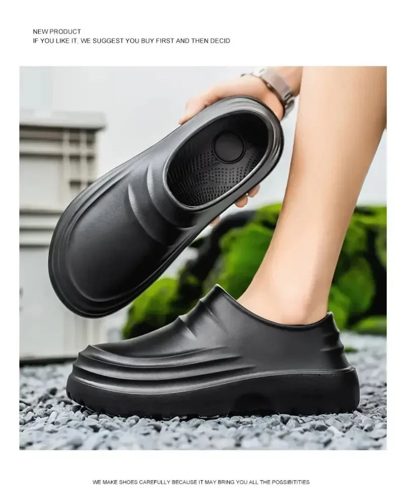 Women's and men's Waterproof Shoes for Summer Spring and Autumn Couple's Kitchen Chef Shoes Nurse Teacher work shoes Man Sandals