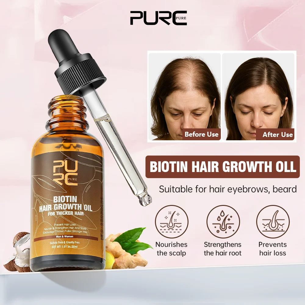 Biotin Prevent Hair Loss Shampoo And Conditioner Growth Oil Treatment For Hair Fast Regrowth Care Beard Hair Beauty Health Care