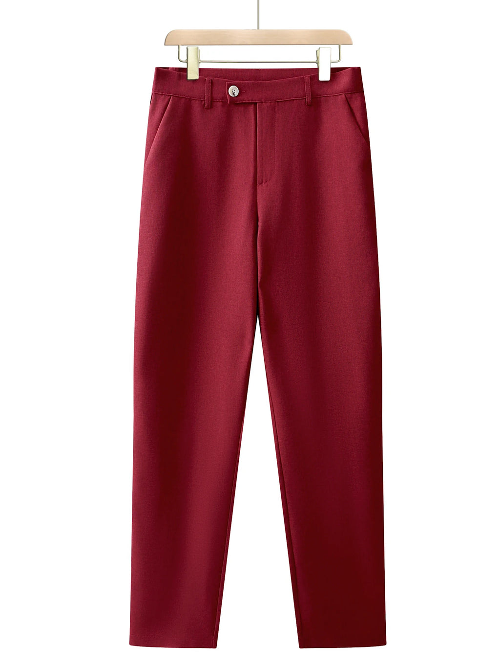 Men's Casual Fashionable Dress Pants Straight Leg Long Trousers for Gentlemen