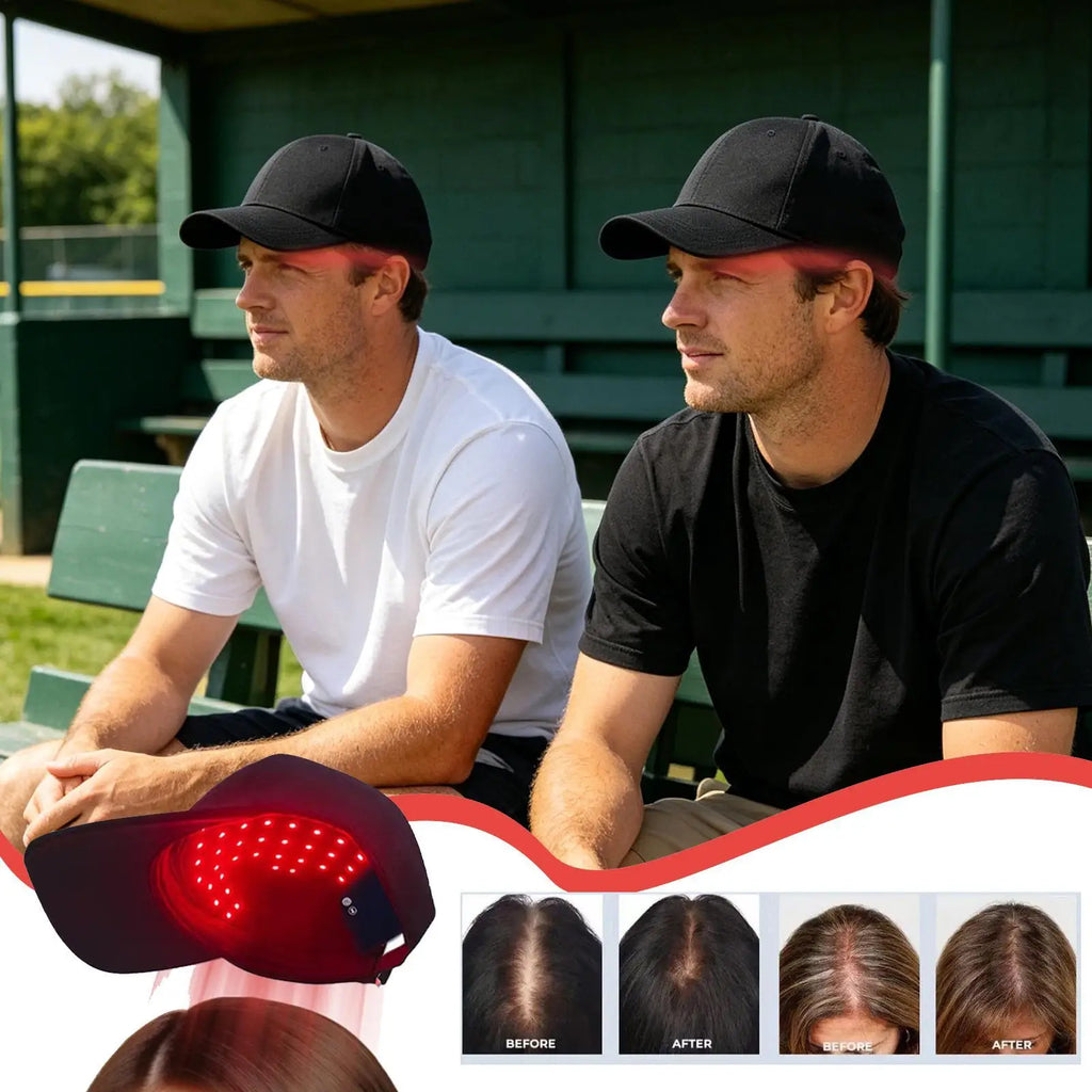 Red Blue Light Hair Growth Cap Hair Growth Device Hair Regrowth Anti Hair Loss Relax Scalp Hair hat LED Red Light Therapy Cap