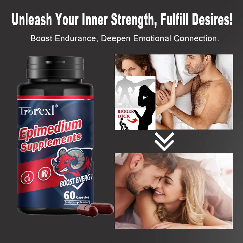 Men Nutrition Epimedium Supplement for Enhance Endurance, Enlargement , Fatigue Resistance