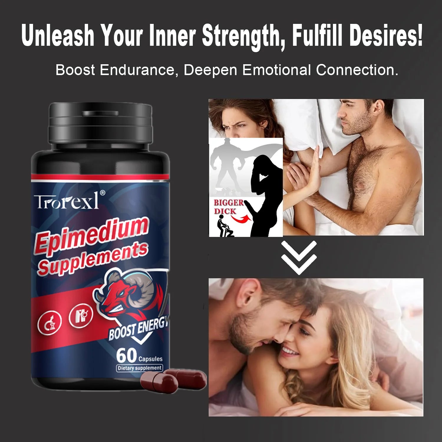 Men Nutrition Epimedium Supplement for Enhance Endurance, Enlargement , Fatigue Resistance