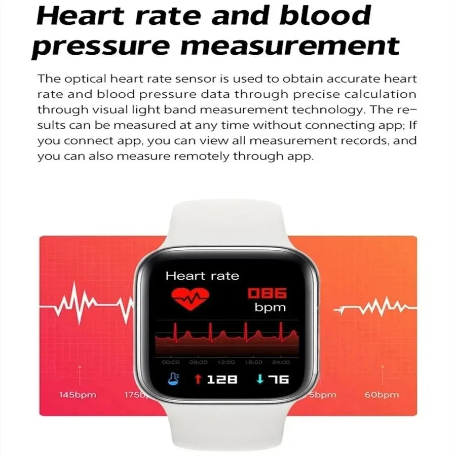 2025 New Smartwatch For Men Android IOS Phone 1.73" Screen Bluetooth Call Blood Oxygen Pressure Monitoring Smart Watch Women