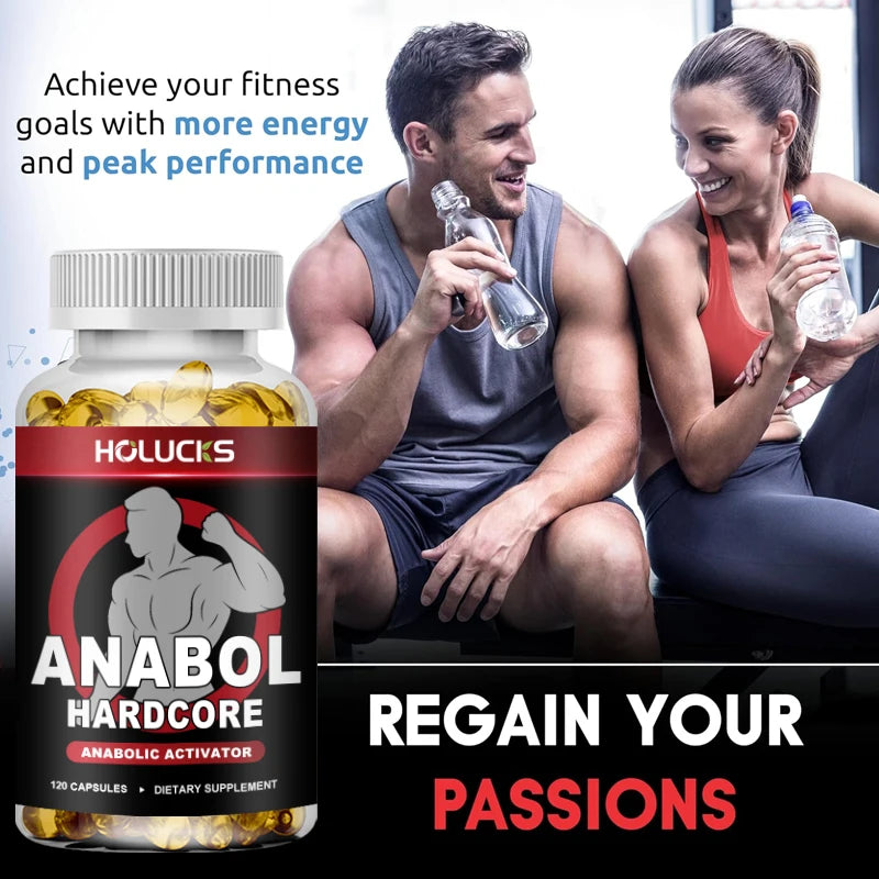 Anabol Hardcore Supplement, Muscle Growth,  for Men To Build Lean, Dense, High, Performance Enhancing, Support Overall Health