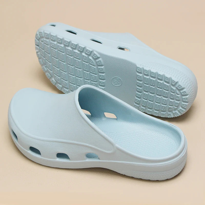 Professional Scrubs Clogs Ultra Light Nurse Work Shoes Anti Slip Pediatric Slippers Breathable Dentist Nursing Shoes 5X03-04