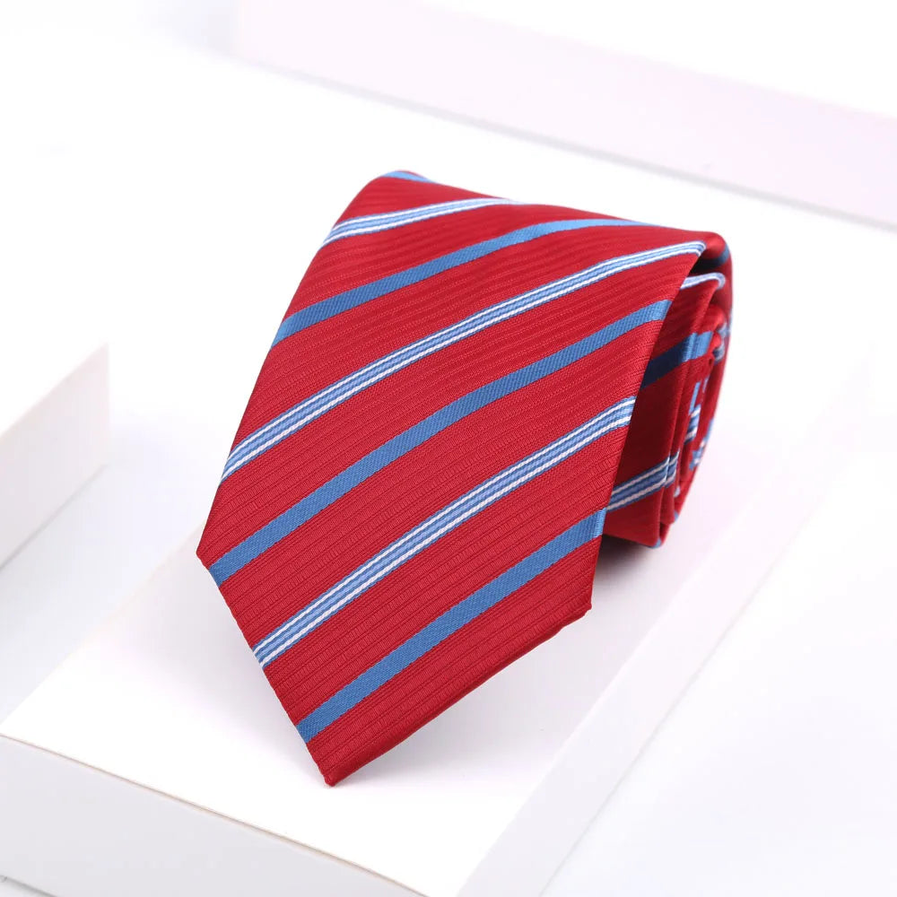 Men Ties Classic Business Necktie Stripes Tie for Man Gifts Neck Tie for Daily Wear Wedding Party Accessories