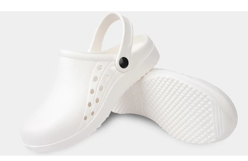 Unisex Scrub Clogs Nurse Medical Shoes EVA Ultra Light Anti Slip On Hospital Doctor Slippers Sandal Nursing Clog X06