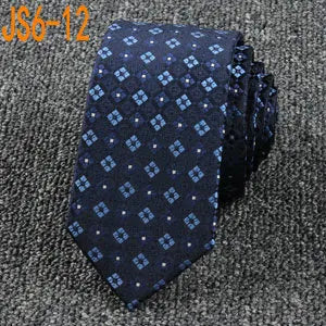 Fashion Ties for Men Accessories 6cm Fashion Business Wedding Classic Silk Tie Blue Black Red Men's Skinny Narrow Retro Necktie