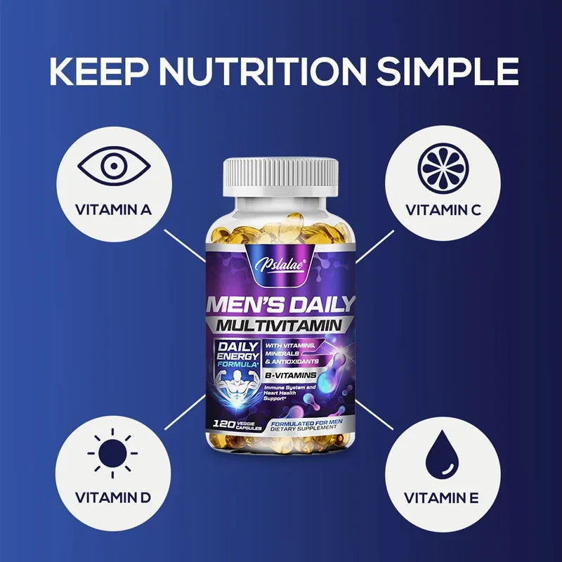 Men's Multivitamin Supplement-Daily Multivitamins and Nutrients To Support A Healthy,Active Lifestyle,Energy,Heart,Brain Health