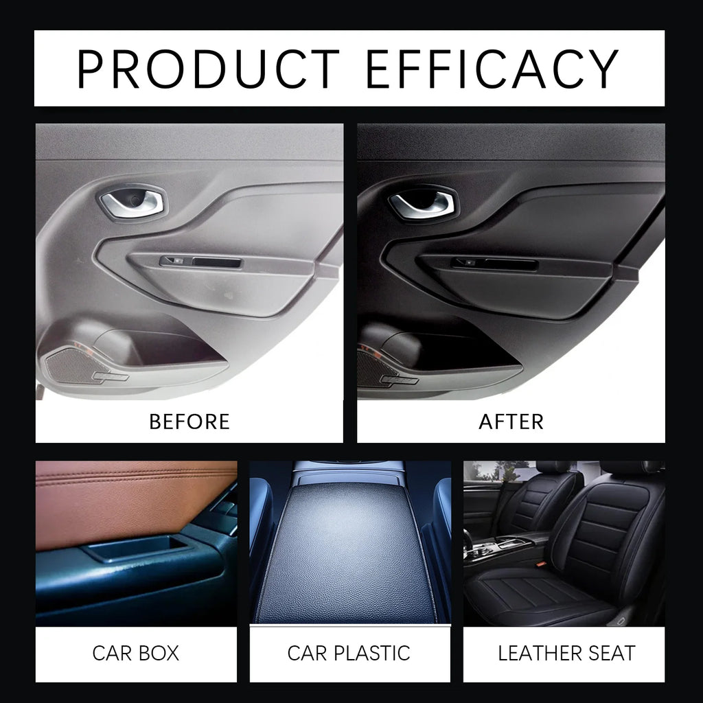 Car Interior Cleaner Agent Ceiling Cleaner Leather Flannel Woven Fabric Water Free Multipurpose Auto Dash Cleaning Tool