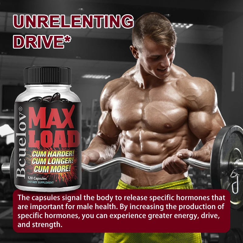 Men's Energy Supplement - Daily Energy Supplement, Supports Muscle Mass, Energy and Vitality,Non-GMO