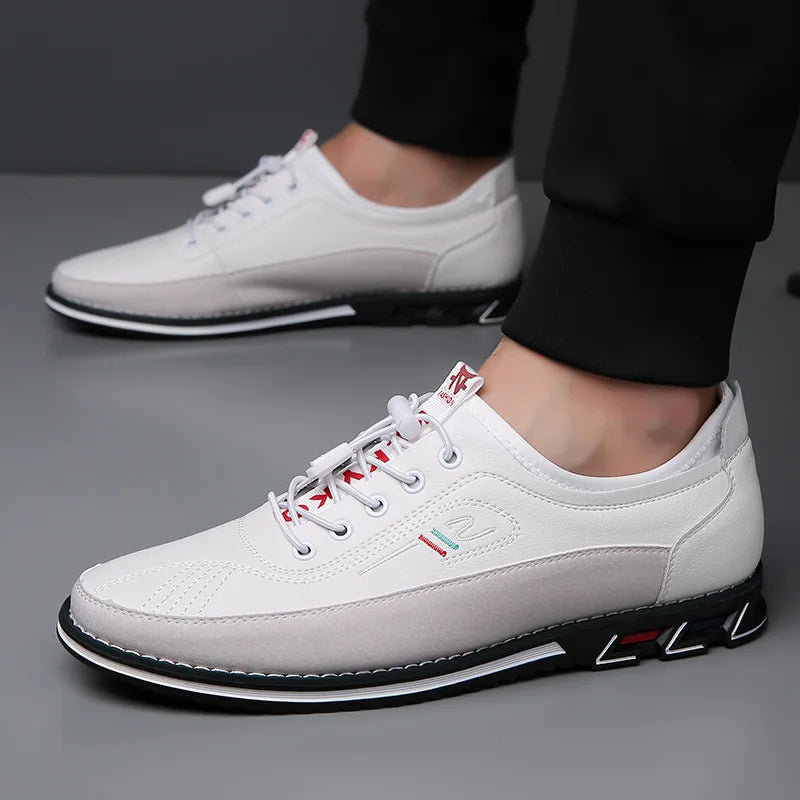 Men Dress Shoes Comfort Business Casual Oxford Shoes Fashion Dress Sneakers Office Working Walking Premium Leather Derby Shoe