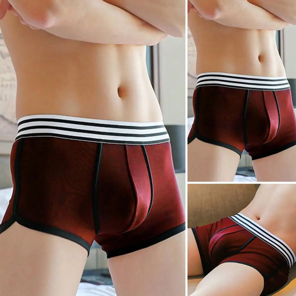 Men Boxers Underwear Soft Breathable U Convex Sweat Absorption Comfortable Men Underwear High-Quality Breathable Men Underpants