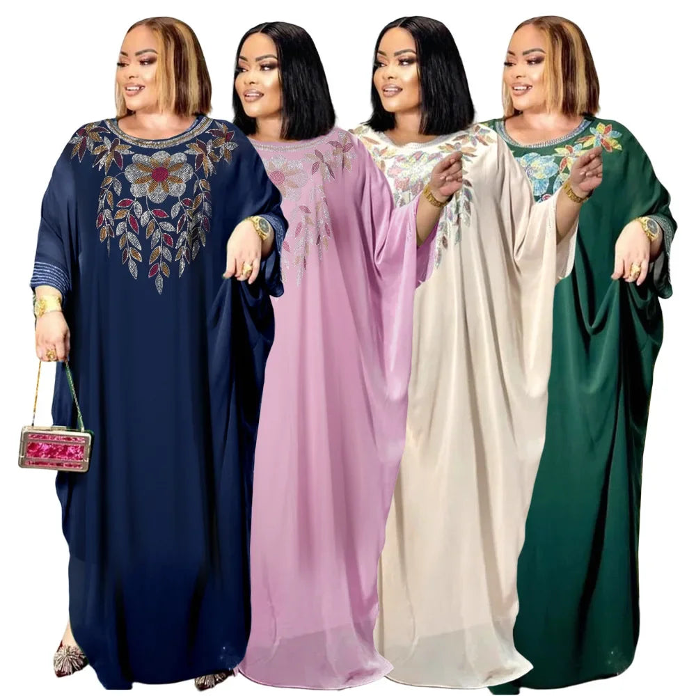 Abayas For Women Dubai Luxury 2025 African Muslim Fashion Dress Caftan Marocain Evening Party Dresses Boubou Robe Djellaba Femme