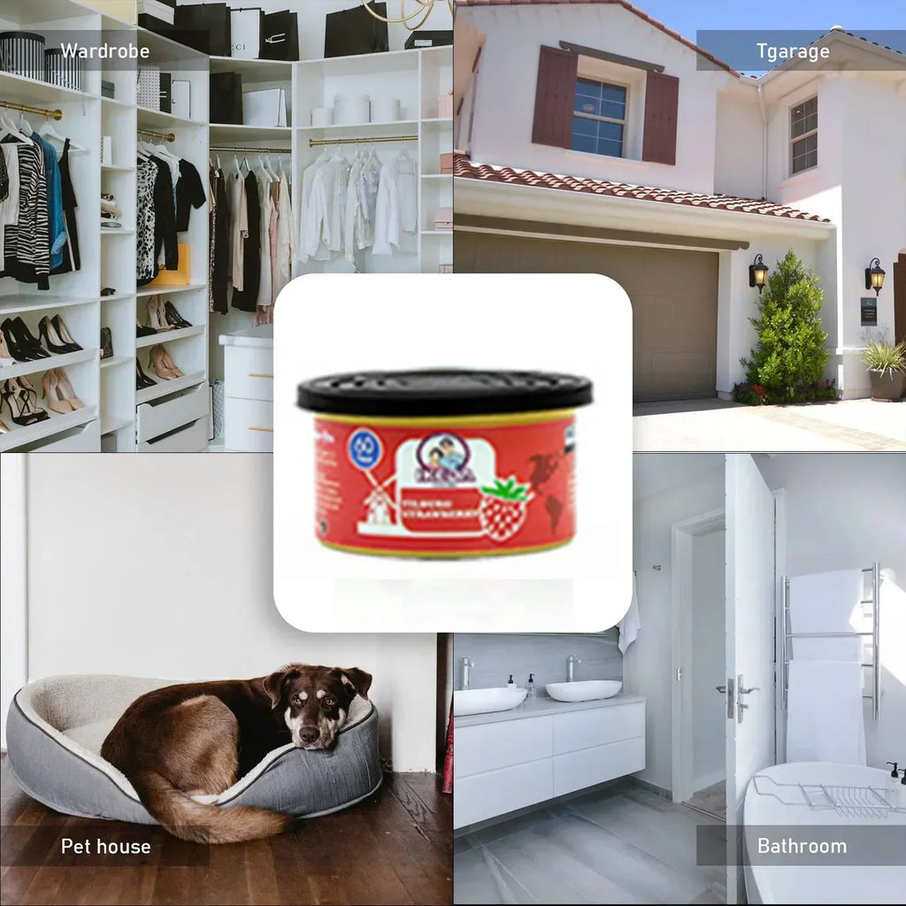 Car Air Fresheners: Lemon Scent | Organic Cans | Odor Eliminator Essential | Long-Lasting | Strong Fragrance | For Home Closet