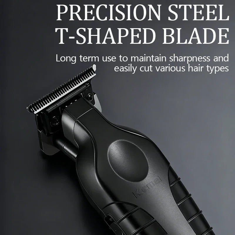 Kemei Electric Hair Clipper KM-2299D with Base Electric Thruster Charging USB Oil Head Carving Hair Clipper for Hair KM-2299