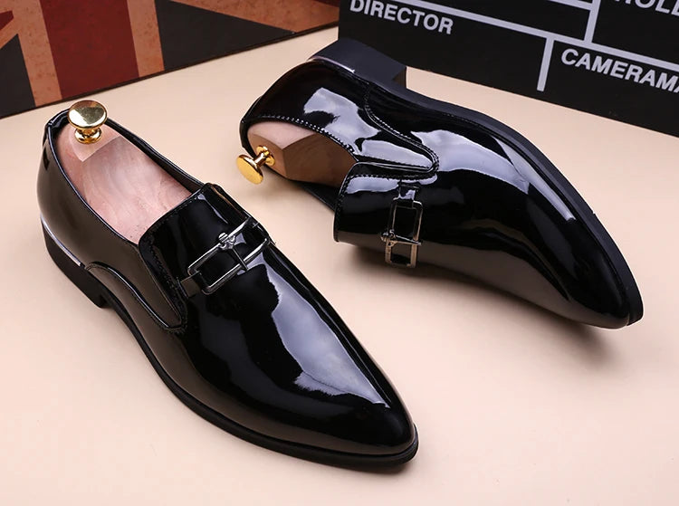 Men's Business Shoes Summer Light Soft Leather Shoes Loafers Slip on Comfortable Dress Shoes for Men Casual Boat Driving Shoe