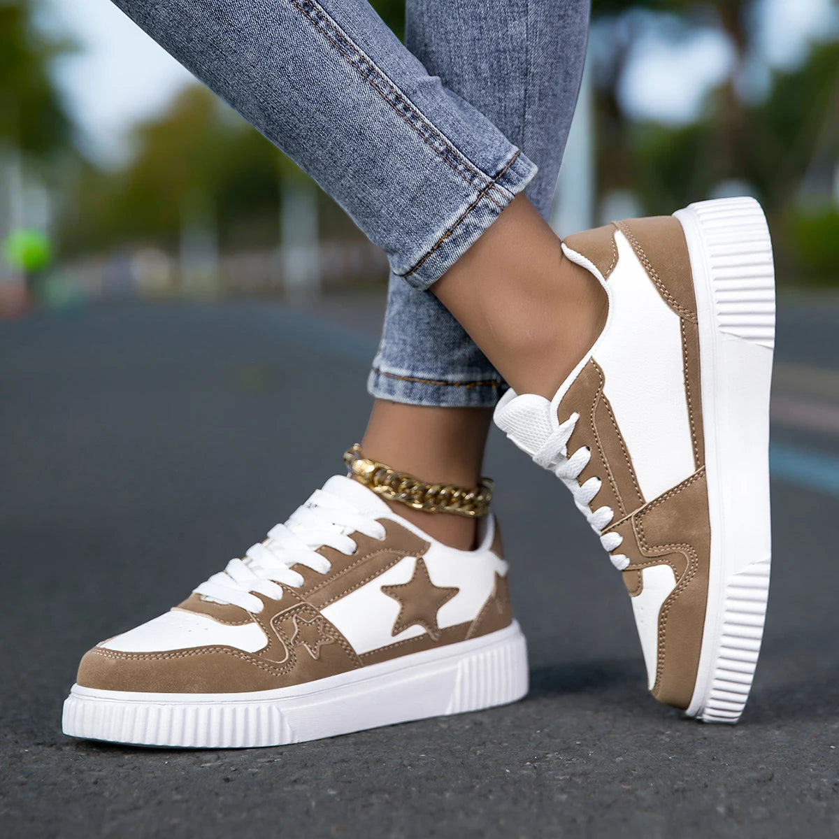 YRZL Unisex Sneakers Non-Slip Platform Shoes Lightweight Walking Shoe Comfortable Women's Casual Vulcanized Shoes Men's Sneakers