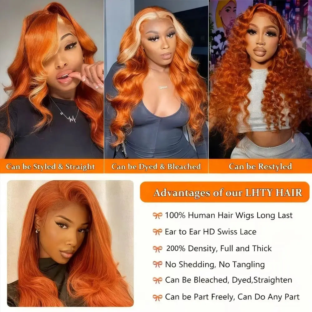 Chocolate Brown Body Wave Human Hair Wigs 13X4 HD Lace Frontal Wigs For Women Colored Brazilian Wet And Wavy Lace Front Wigs