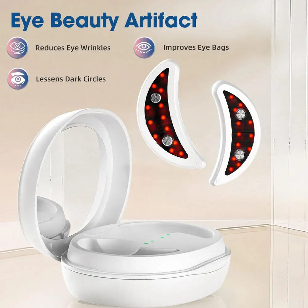 Red Light Eye Massager Remove Eye Bags Dark Circles Portable 3 Levels Microcurrent Eye Beauty Machine Removal Eye Lines