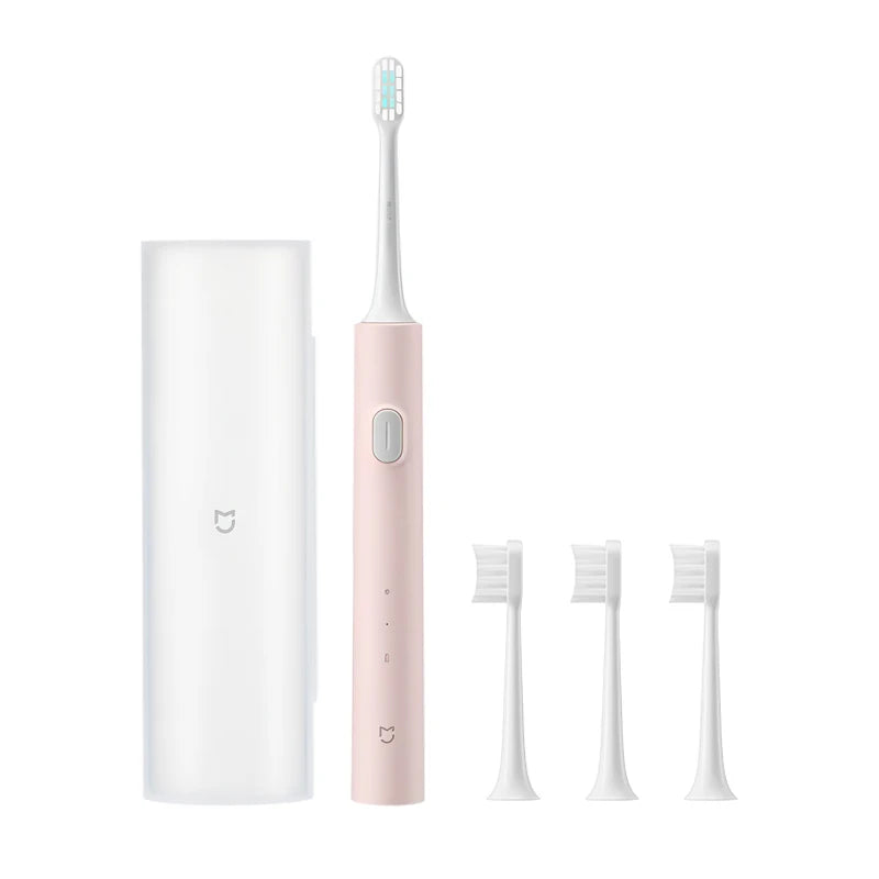 MIJIA T200/T200C Sonic Electric Toothbrush,USB‑C 25 Day Battery,IPX7 Waterproof,2 Mode,2 Brush Heads,Whitening Toothbrush