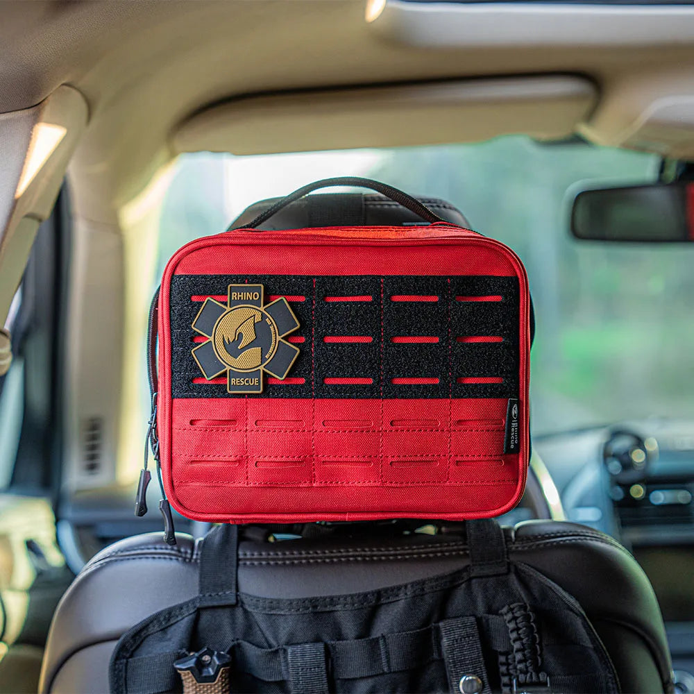 RHINO RESCUE large Car First Aid Kit IFAK POUCH Molle Medical Pouch for Travel Hiking Camping (empty bag)