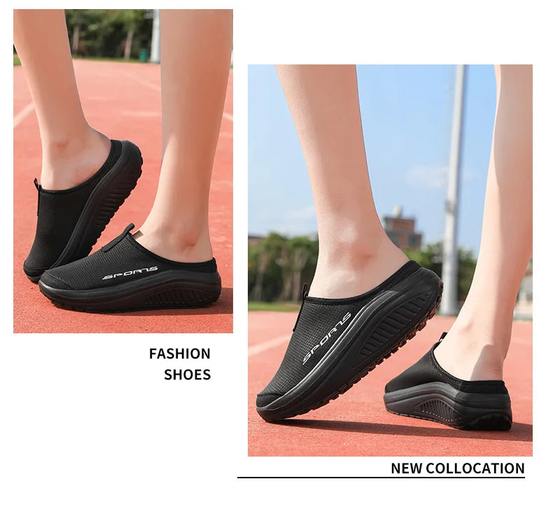 Men's and Women's Walking Shoes Lightweight and Comfortable Platform Wheels Slippers Cheap Breathable Casual Flat Shoes 2025