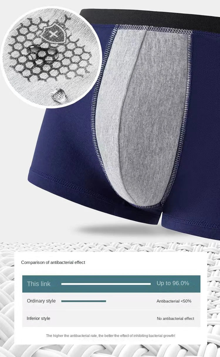 4Pcs Boxer Shorts Men's Underwear Sexy Panties Cotton Boxers Print Underpants Male Shorts U Convex Lingerie Plus Size 6XL