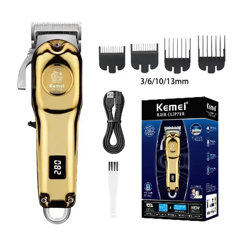 Kemei Hair Clippers Beard Clipper Rechargeable Men's Shaver Electric Hair Trimmer Kit Men KM-2628 KM-678 KM-2024 Hair Clipper
