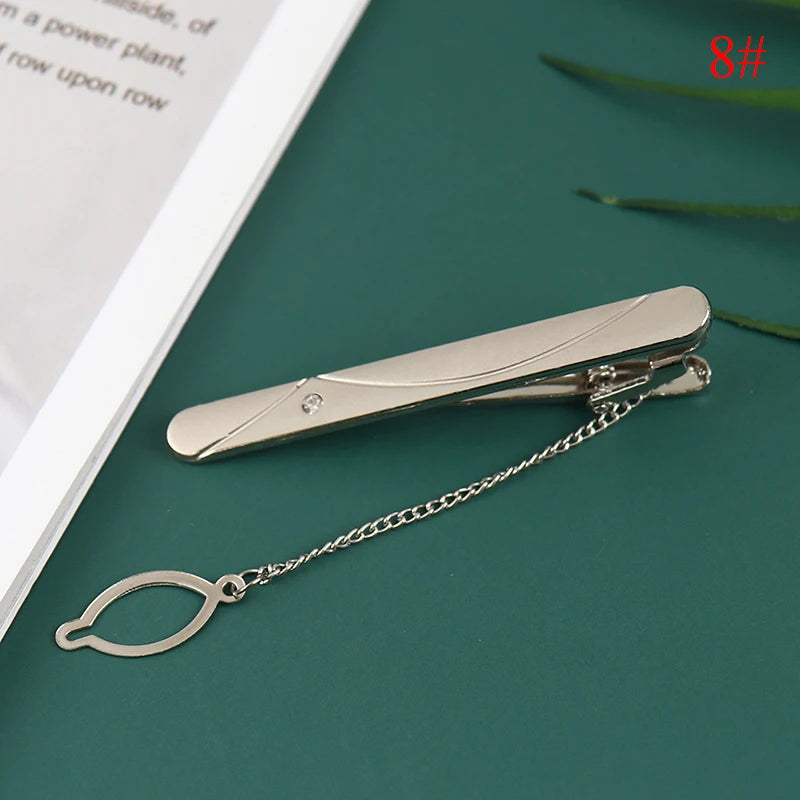 New Tie Clip Fashion Style Necktie Men Metal Simple Bar Clasp Practical Bowtie Clasp Tie Pin for Mens Gift Accessories