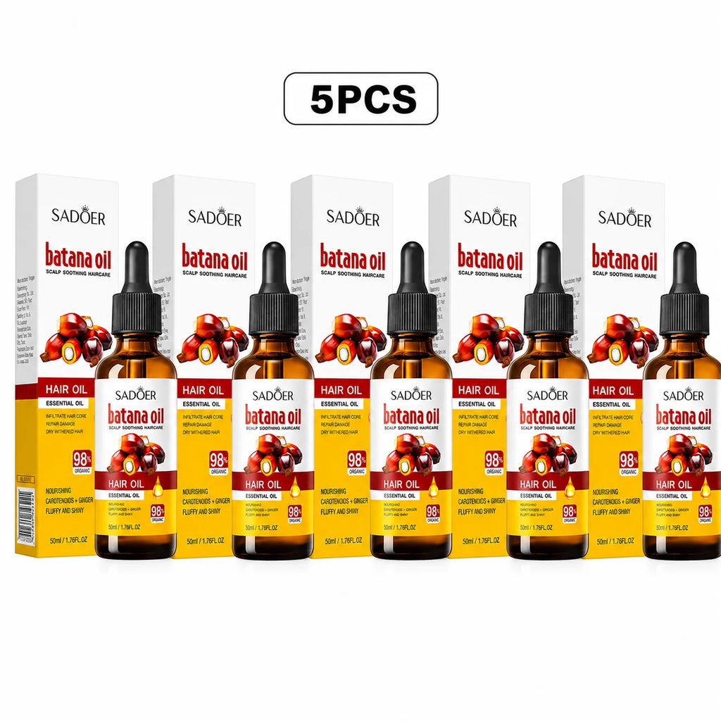 Batana Hair Growth Oil Follicle Activator Hair Loss Treatment Bald Spot Regrowth Scalp Root Repair Fuller Thicker Hair Men Women