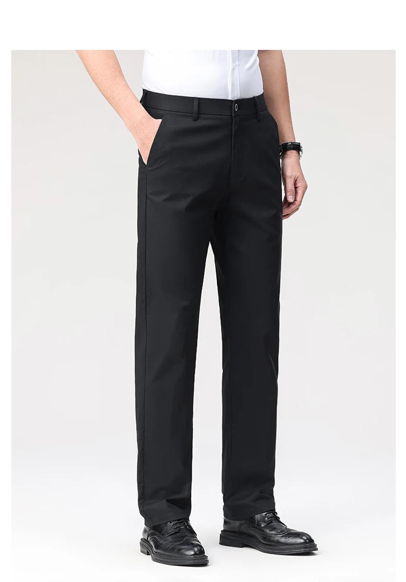 Men's Casual Pants: Breathable & Lightweight for Summer Comfort Business Casual Men's Work Trousers