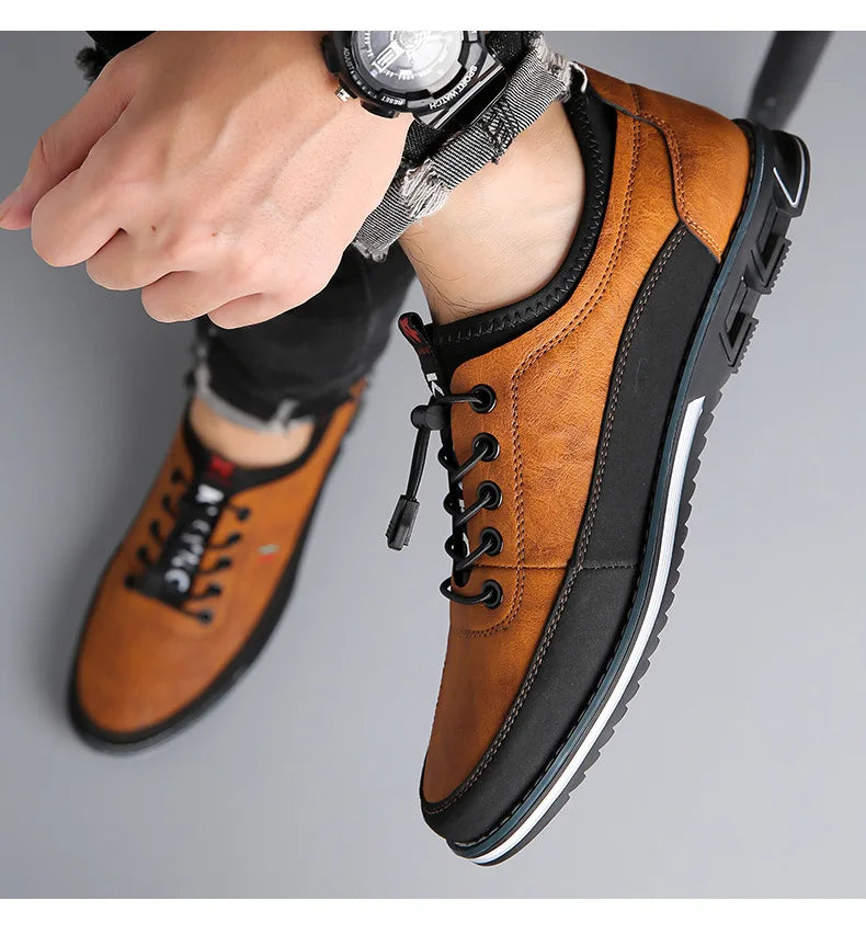 Men Dress Shoes Comfort Business Casual Oxford Shoes Fashion Dress Sneakers Office Working Walking Premium Leather Derby Shoe