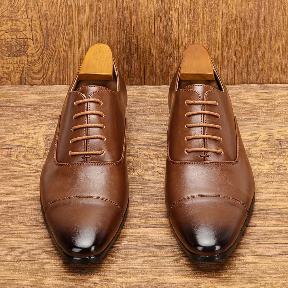 Leather Shoes For Men Gentleman'S Stylish Comfortable Business Formal Shoes Men