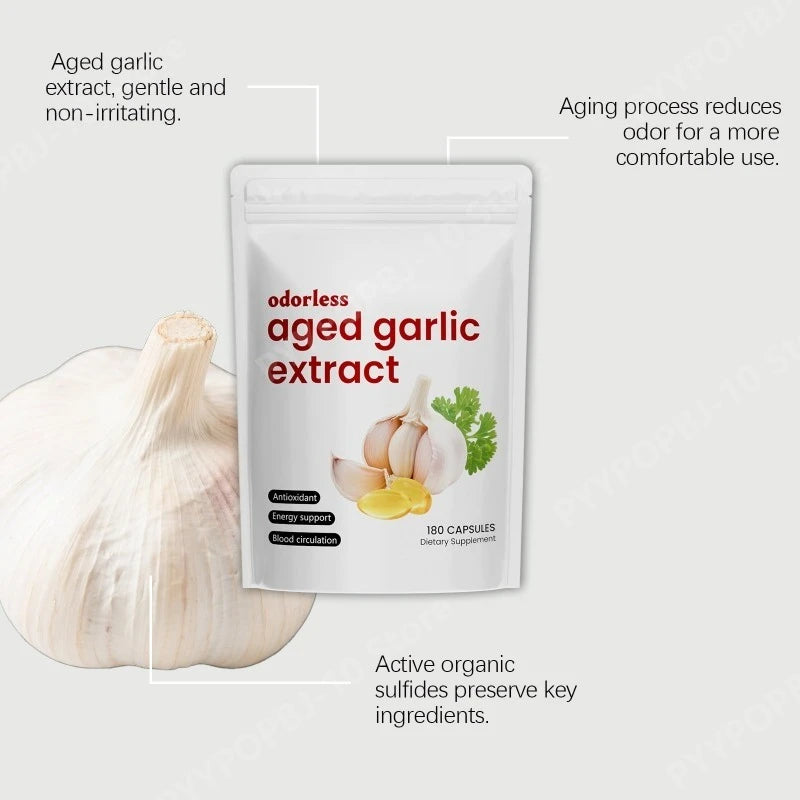 Odorless Aged Garlic Extract Supports Healthy Circulation and Energy