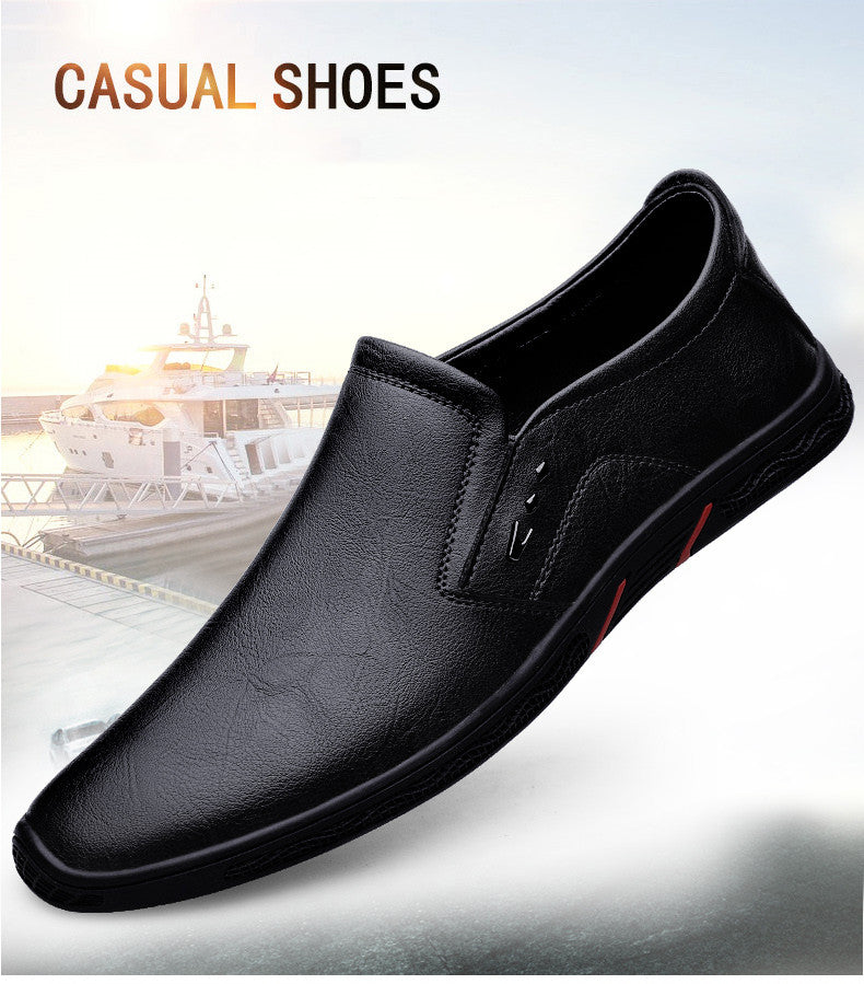 Leather Men Casual Shoes Breathable Soft Sole Office Loafers Shoes Men Designer Shoes Men Italian Brand Moccasins Zapatos Hombre