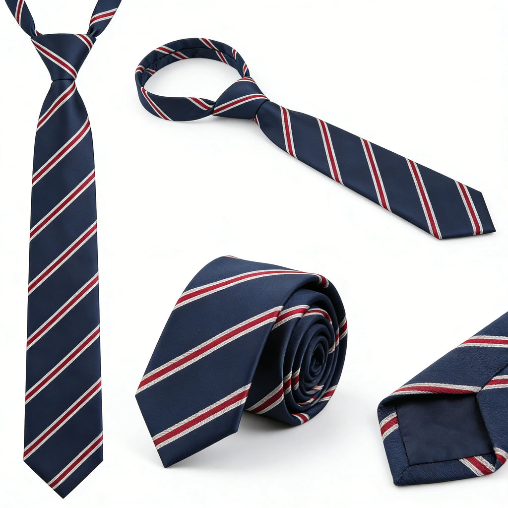 Fashion Ties for Men Accessories 6cm Fashion Business Wedding Classic Silk Tie Blue Black Red Men's Skinny Narrow Retro Necktie