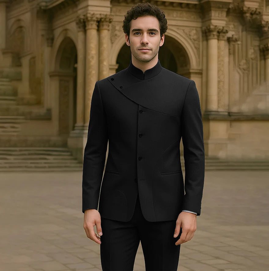 Charming Men's Suits Customized High Fashion Single-breasted Two Pieces (Jacket+Pants) Male Smart Casual Simple Straight Set