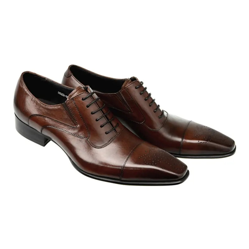 Men's Business Men's Shoes Fashion Men's Wedding Dress Formal Wear Shoes Leather Luxury Men's Office Sapato Social Male Party