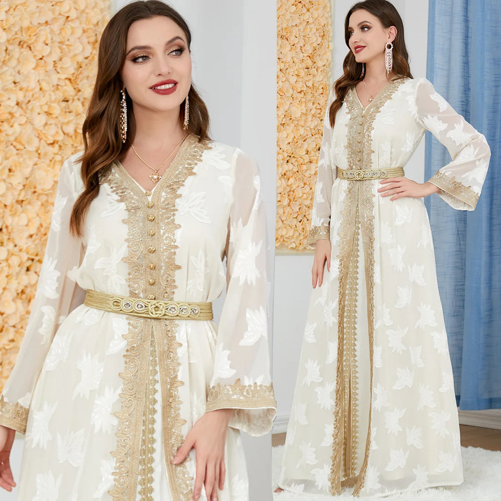 Abaya Dubai Muslim Dress Luxury Ramadan Kaftan Islam Kimono Robe Women Caftan Marocain Maxi Party Dresses 2023 Abayas Femme