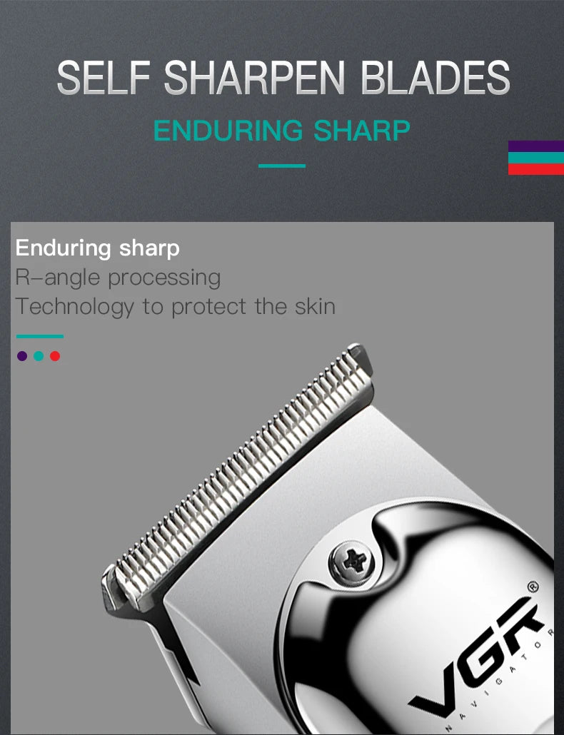 VGR  071 T-blade cutting machine barber rechargeable professional hair clipper trimmer for men cordless