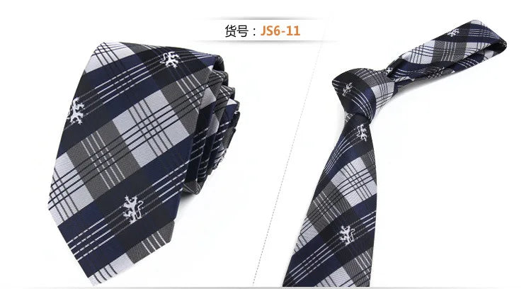 Fashion Ties for Men Accessories 6cm Fashion Business Wedding Classic Silk Tie Blue Black Red Men's Skinny Narrow Retro Necktie